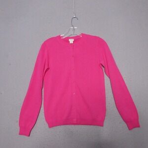 J Crew Crew Cuts‎ Casey Cardigan Girls XL Pink Preppy Academia Timeless NWT